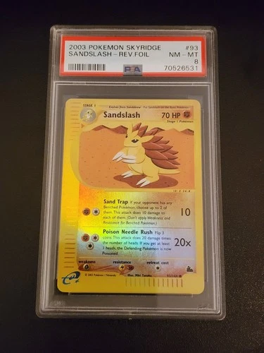 2003 Pokemon Skyridge Sandslash 93/144 PSA 8 NM - MT