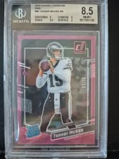 2023 Panini Clearly Donruss - Tanner McKee /10 - Pink Rated Rookie BGS 8.5