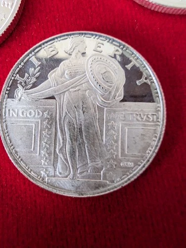 1/4 oz 999 Fine Silver Round - APMEX (Standing Liberty Quarter)