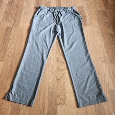 Koi Next Gen Good Vibes Cargo Scrub Pants Heather Grey Womens Medium Regular