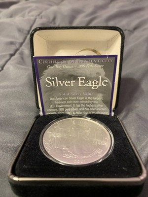 2001 American Silver Eagle Brilliant Uncirculated One Troy Ounce