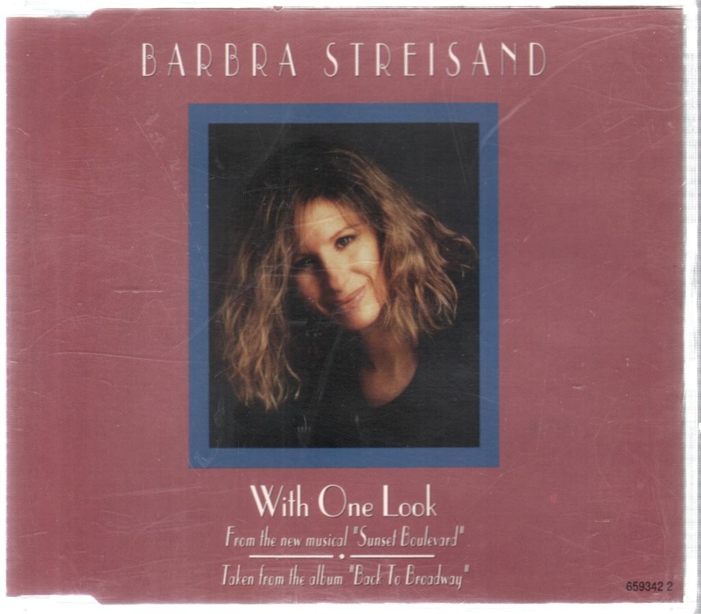 Barbra Streisand With One Look CD Austria Columbia 1993 from the musical sunset