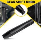 1Pc Universal 18CM Long Car Black Manual Knob Gear Shift Lever Head with Adapter