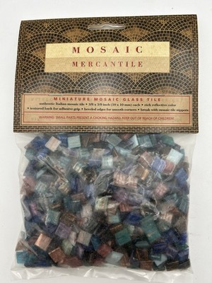 Mosaic Mercantile Vitreous Mini Glass Mosaic Tiles 3/8X3/8 Inch Metallic Series