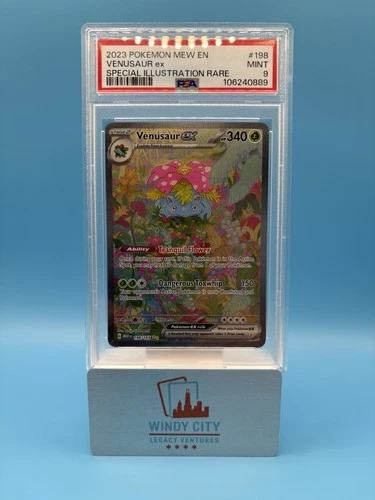 PSA 9 Venusaur ex #198 Special Illustration Rare 2023 Pokemon 151 Mew EN SIR