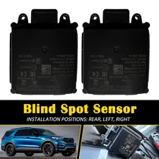 2x Rear Blind Spot Radar Sensor Monitor For 2020-2021 Ford F-250 F-350/Explorer