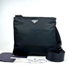 Prada Shoulder Bag Triangle Logo Tessuto Nylon Unisex Formal Bag Designer