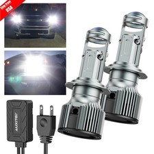 Auxito H7 Led Projector Lens Led Headlight Bulbs 6500k White Hi Low Beam 50000lm