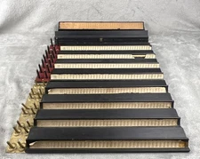 Antique 1923 Mah Jong (Jongg) M&S Cowen & Co #411 Lot - 8 Racks & 2 Boxes Vtg