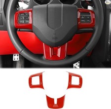 Steering Wheel Cover Trim Kits Panel Interior Decoration for 2009-2014 Red