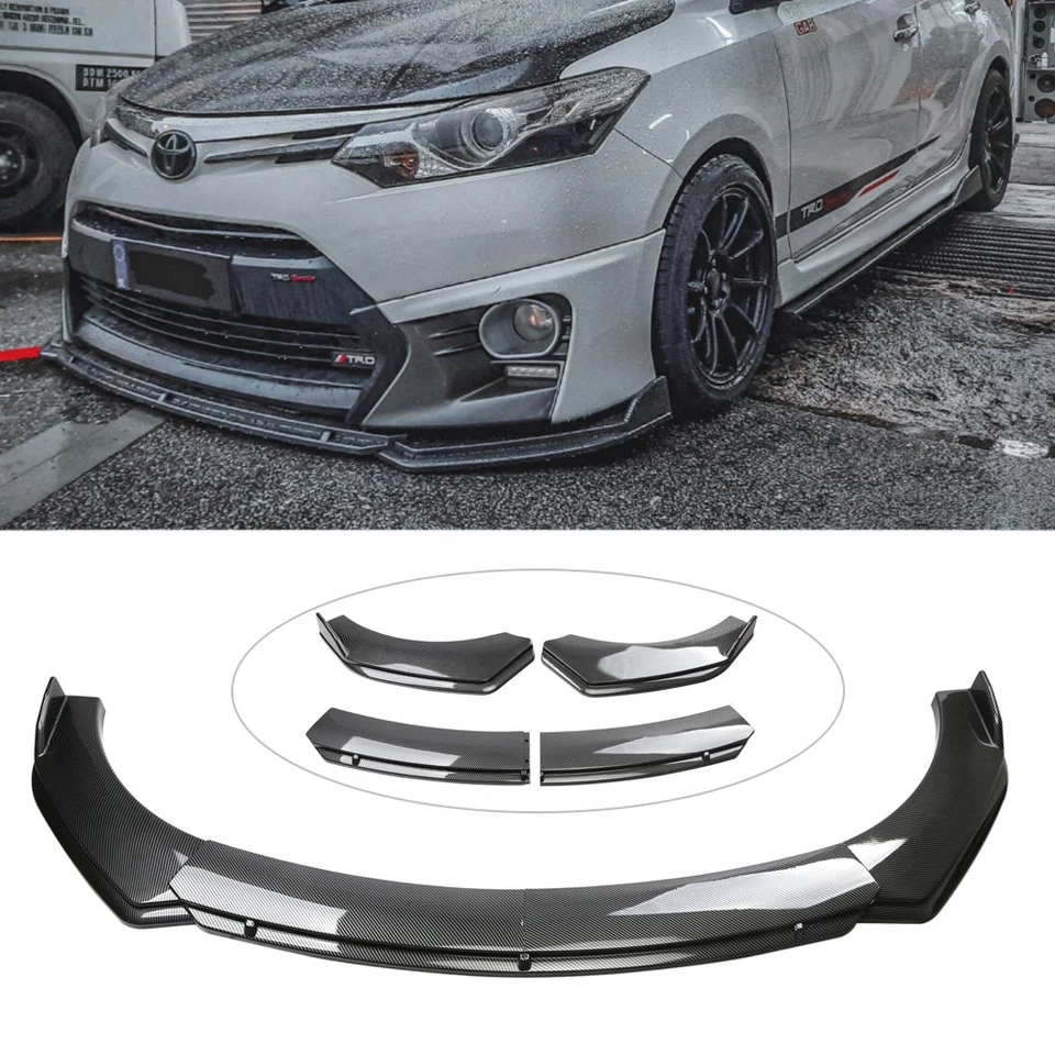 For Lexus GS300 GS400 Carbon Style Front Bumper Lip Splitter Kit Side Skirt US - Изображение 3 из 4