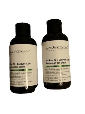 Skin Nutrition Tea Tree+Salicylic Acid Balance Face Wash AHA BHA Hyaluronic 2CT