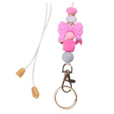 Teacher Lanyards Silicone Beaded Keychain,ID Badge Holder Neck Lanyards,Cute ...