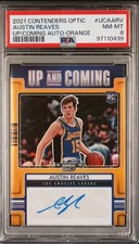 2021-22 Contenders Optic Austin Reaves #/25 Orange Holo Auto RC Rookie SSP PSA 8