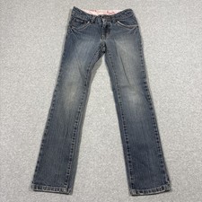 Levi's Girls Denim Grey Blue Jeans Sz 10 Reg Zip Fly