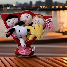 Peanuts Gang Plush 15 Bouquet Snoopy Charlie Brown Woodstock Lucy Sally New