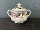WEDGEWOOD of Etruria & Barlaston Sugar Bowl w/ Lid. Floral Design. England. — photo 1