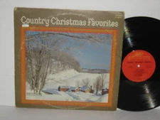 COUNTRY CHRISTMAS FAVORITES VA LP Plays Well C10876 Johnny Cash Lynn Anderson