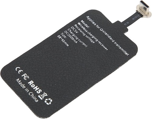 Qi Receiver USB C, 2000mAh Fast Ultra Slim Type C Wireless Charger - Photo 5/9