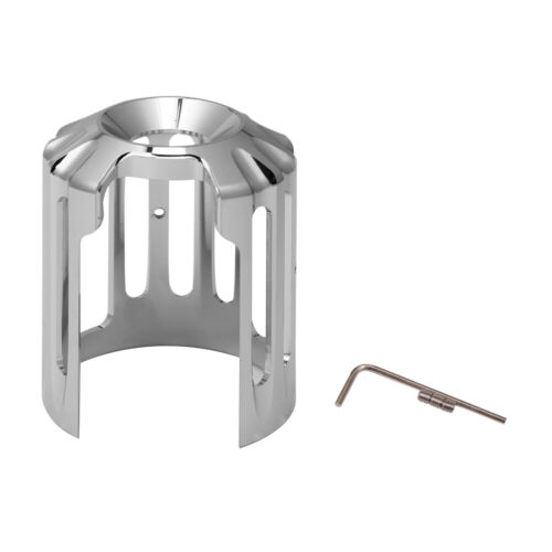 Chrome CNC Oil Filter Cover Cap Trim For Harley Road King Dyna Fatboy Softail - Picture 2 of 8
