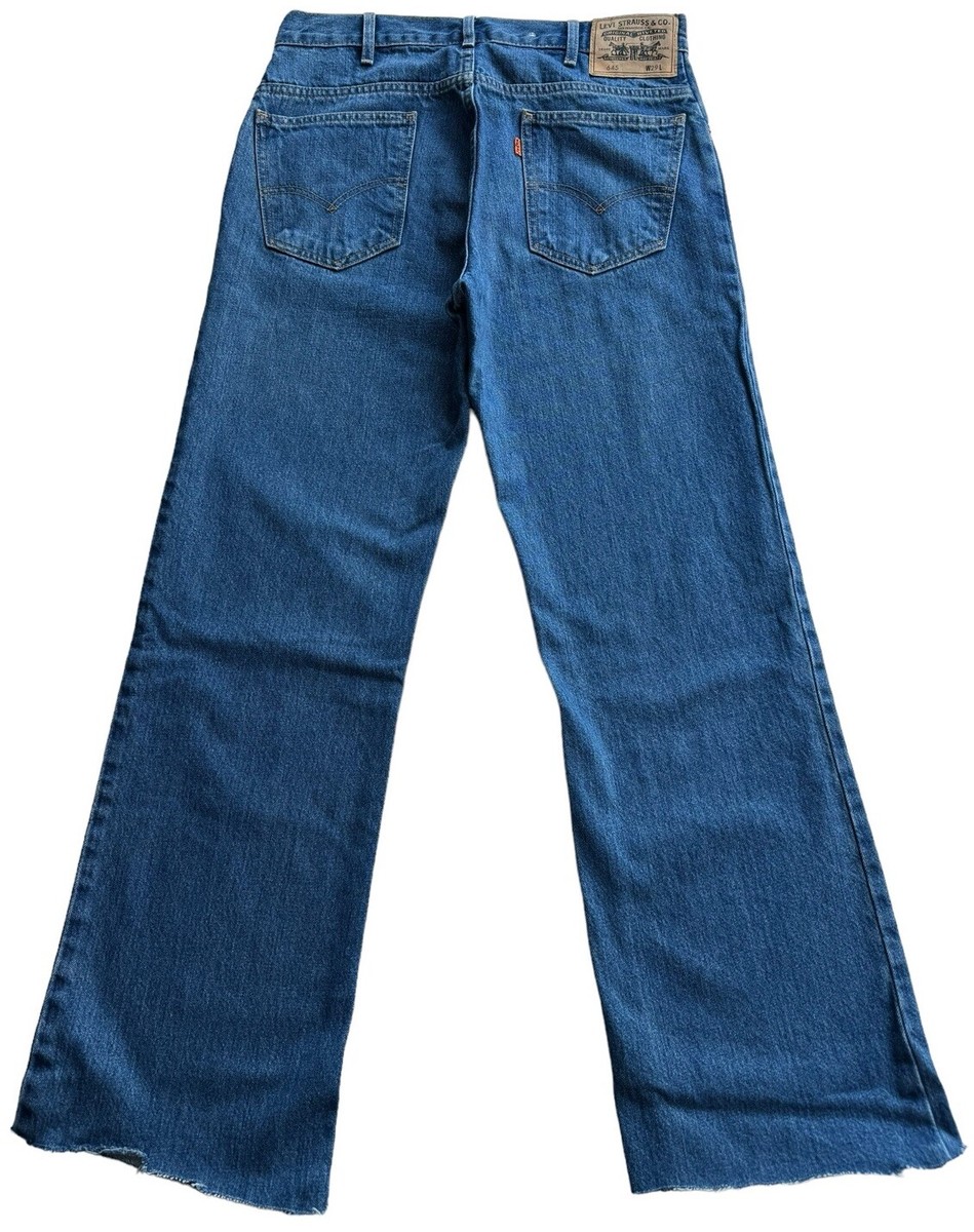Vintage Levis Orange Tab 645 Jeans Womens 29 Slight Flare Cut Offs