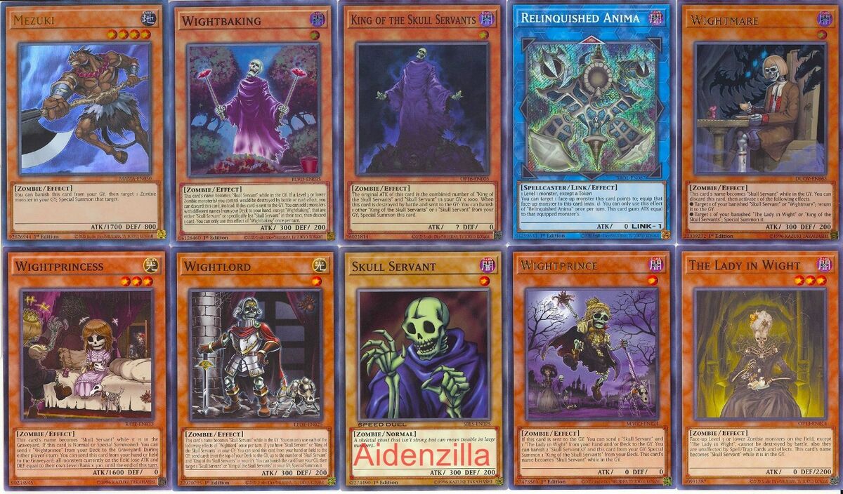 Yugioh Skull Servant Deck - Wightmare King Lady Wight Yugioh Skull Servant Deck - Wightmare King Lady Wight