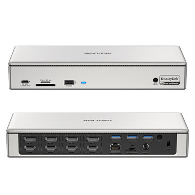 WAVLINK USB 3.0/USB-C Dockingstation für 2/3/4 Monitore mit HDMI DP VGA USB2.0