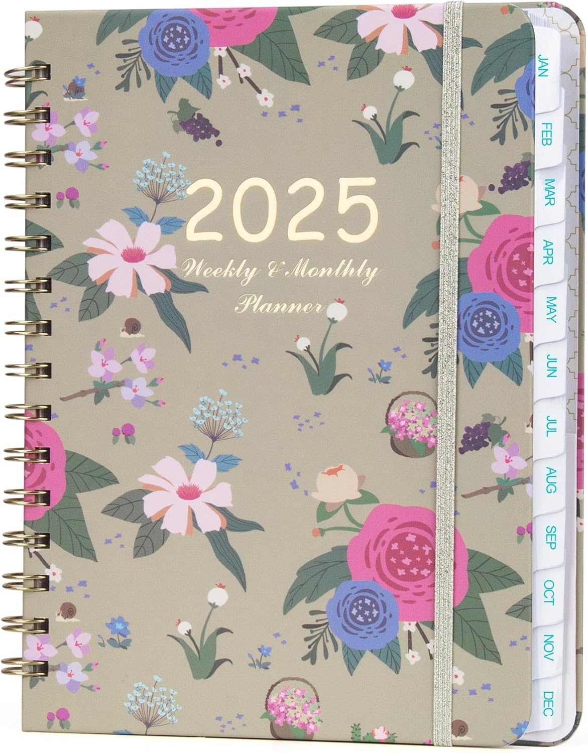 2025 Planner, Weekly & Monthly Planter 2025, Jan. 2025 - Dec. 2025, 12 Monthly P