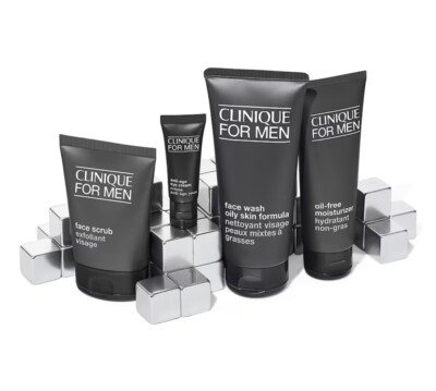 Clinique Great Skin For Him: Combination Oily Skin 4 Piece Set | eBay