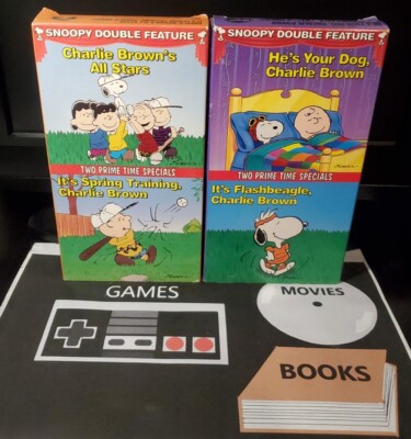 Peanuts Snoopy Double Feature (VHS, 1995) Vol. 2 & 8 Tested VG