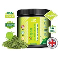 1NE Super Greens Powder 250g - 34+ Super Foods Spirulina Chlorella Barley Grass