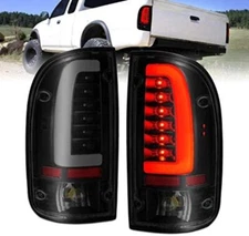 ANZO LED Tail Lights Black Housing Smoke Lens (Pair) for Toyota Tacoma | 311354