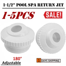 For Hayward SP1421C 1-1/2" Swimming Pool Spa Return Jet 3/4" Eyeball White 1-5pc