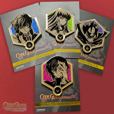 Badge Pins Lellouche & Suzaku & C. C. CODE GEASS: Lelouch of the