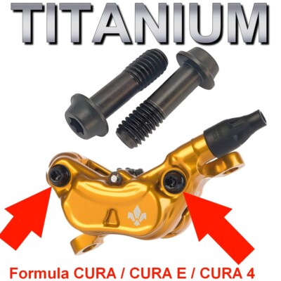 Formula CURA CURA 4: 2 Verschlussschrauben aus TITAN für den Bremssattelkörper