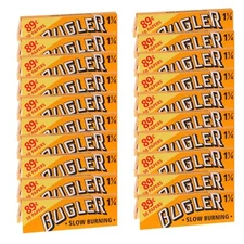 Bugler Orange Slow Burning Cigarette Rolling Papers 1 1/4 (78mm) - 24 Booklets
