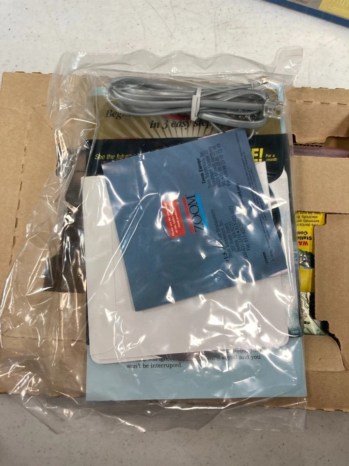 Zoom Fax Modem 56k Dual Mode Modem Card Open Box 2919-00-00L Y2K Ready! - Image 3 of 4
