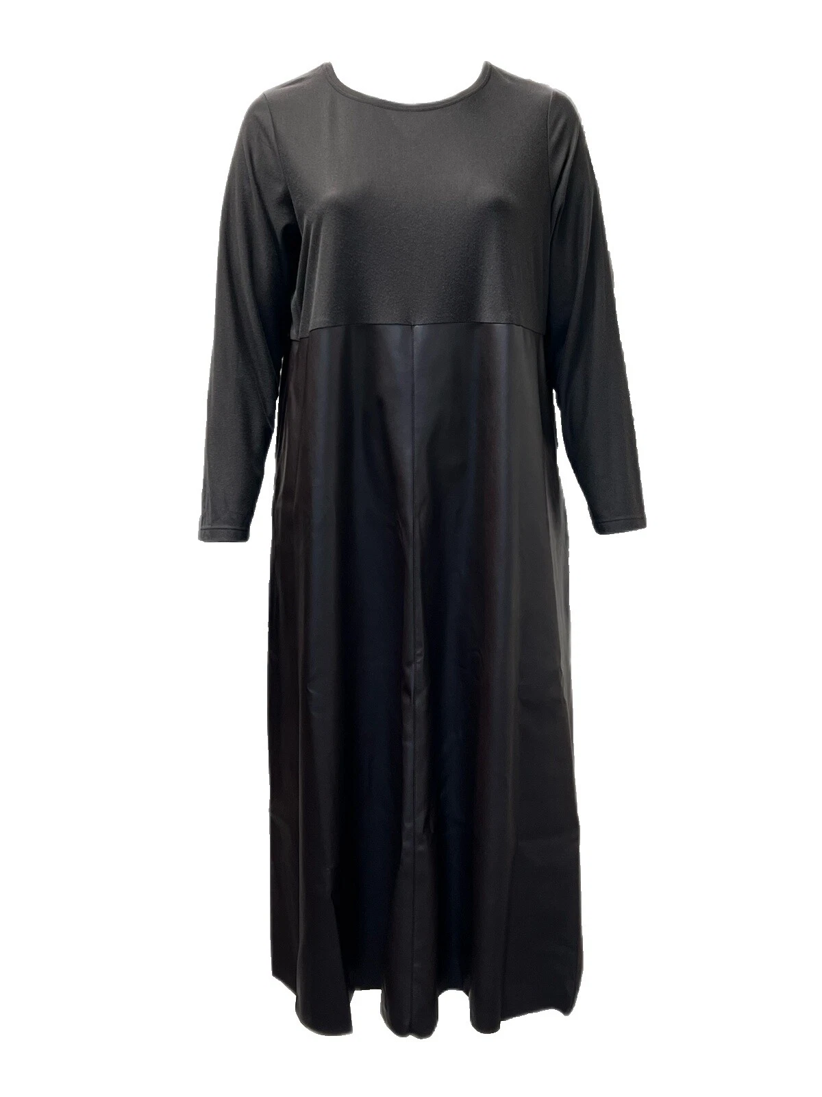 Vestidos de sólido de piel sintética para Mujeres