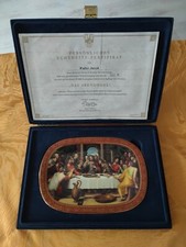 "DAS ABENDMAHL" 1994 PORZELLAN-TELLER THE BRADFORD EXCHANGE OVP