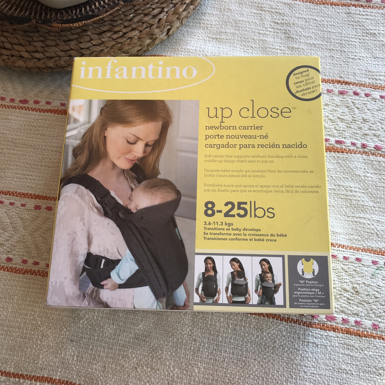 up close newborn carrier