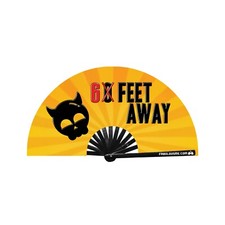 6 Feet away UV glow bamboo clack fan by FabulousMe  fans for parties and events