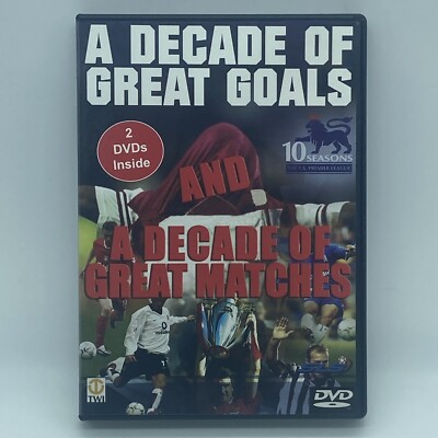 A Decade of Great Goals & Great Matches 2-DVD OOP 2003 Premier League Soccer