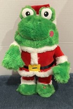 Dancing Singing Frog Santa Watch me whip, watch me Nae, Nae Animated Gemmy