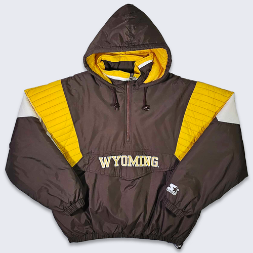 Wyoming Cowboys Vintage 90s Starter Jacket - University College Football - Picture 2 of 6