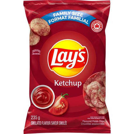 Lay's Potato Chips - Ketchup, 235g/8.3 oz., (4pk) {Imported from Canada} - Picture 3 of 5