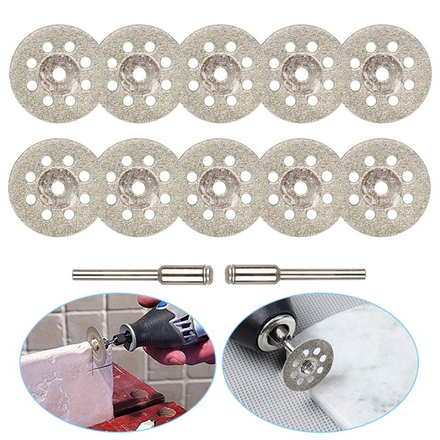 10 Diamond Cutting Wheels For Dremel Rotary Tool die grinder metal Cut