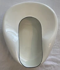 VINTAGE PORCELAIN ENAMEL JONES RELAX BED PAN Seamless No. 500 White