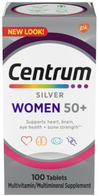 Centrum Silver Women 50+ Multivitamins Tablets Supplement 100 Ct Exp: 06/25