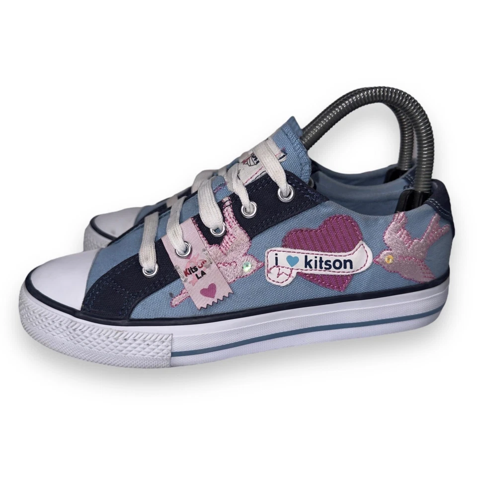 Zapatillas informales vintage Kitson LA Prima Donna azul/rosa 34502 para mujer 6 Foto 2 de 4