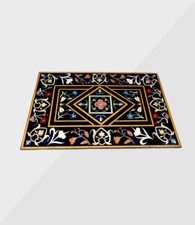 Piano In Marmo 48" X 36" Pietra Dura Lavorato A Mano Decorazione Per La Casa